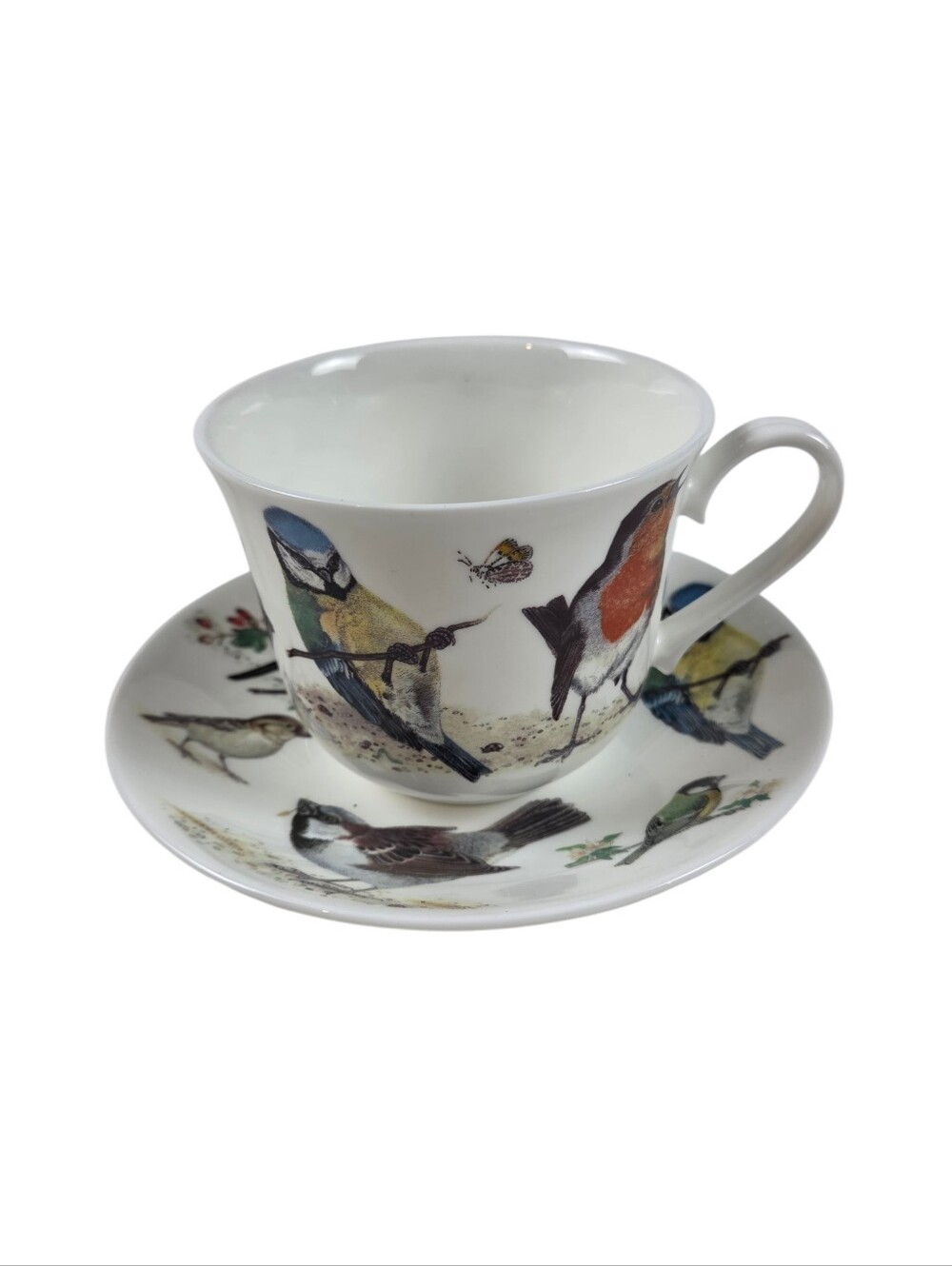 Roy Kirkham Garden Birds Breakfast Cup & Saucer Bone China